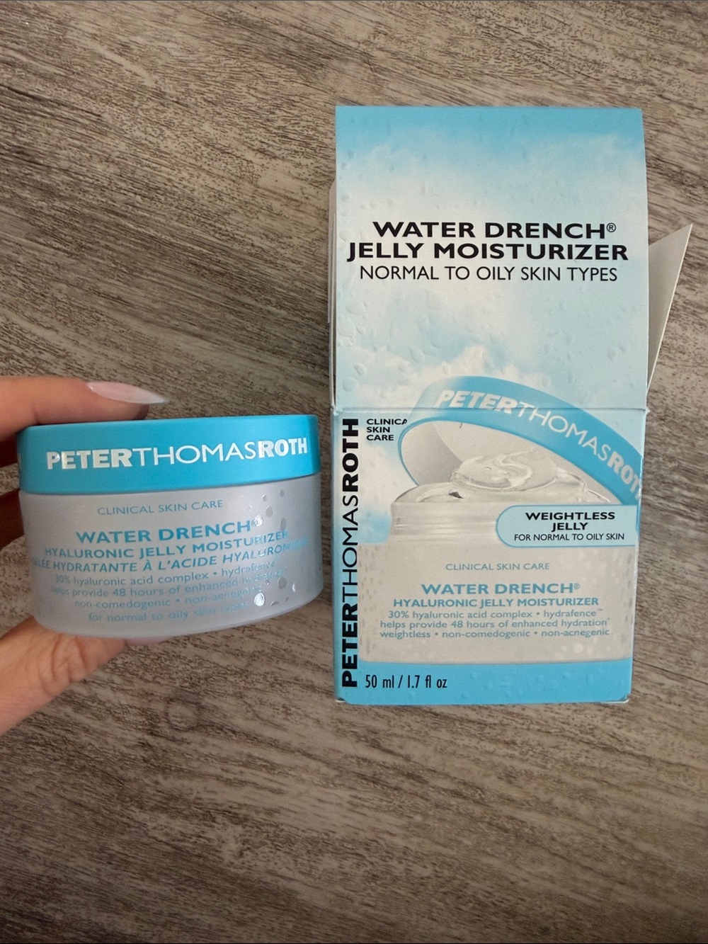 Peter Thomas Roth Water Drench Hyaluronic Jelly Moisturizer - Aqua Blue Jar